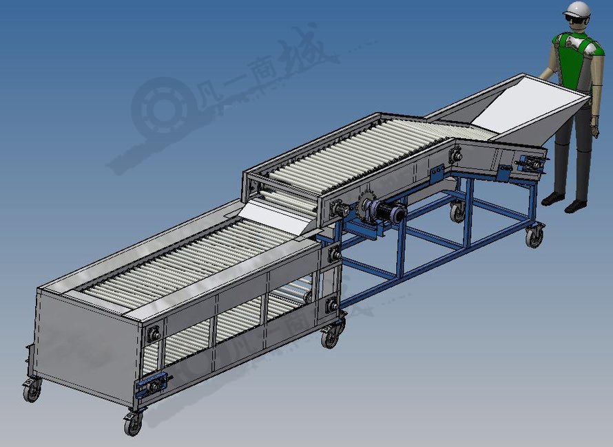 番茄分級輸送機3D圖 模型截圖[1]