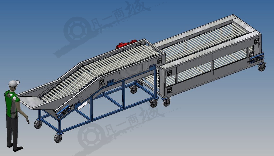 番茄分級輸送機3D圖 模型截圖[3]