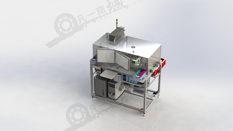 帶攝像機(jī)檢查激光打標(biāo)機(jī)3D模型 模型截圖[5]