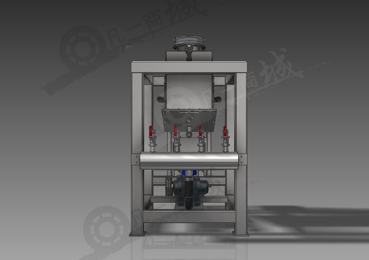 閥門式裝袋機3D圖 模型截圖[3]