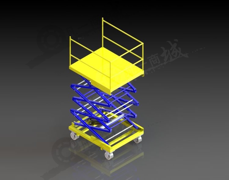 液壓升降機(jī)3D模型 模型截圖[1]
