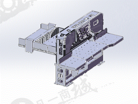 1300切紙機3D模型圖 模型截圖[3]