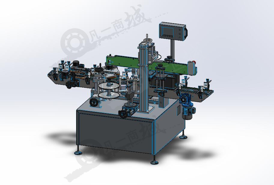 外包裝貼標(biāo)機(jī)3D圖 模型截圖[1]