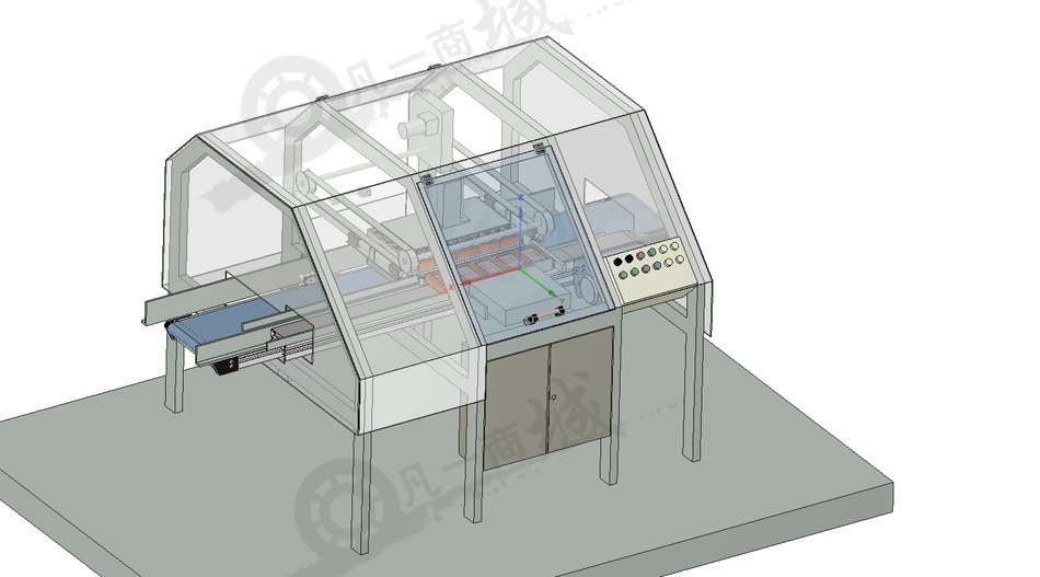 糖果自動(dòng)放入盒子包裝機(jī)模型圖 模型截圖[1]