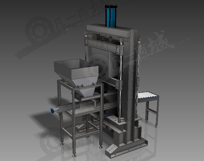 自動送料液壓壓力機3D圖 模型截圖[1]