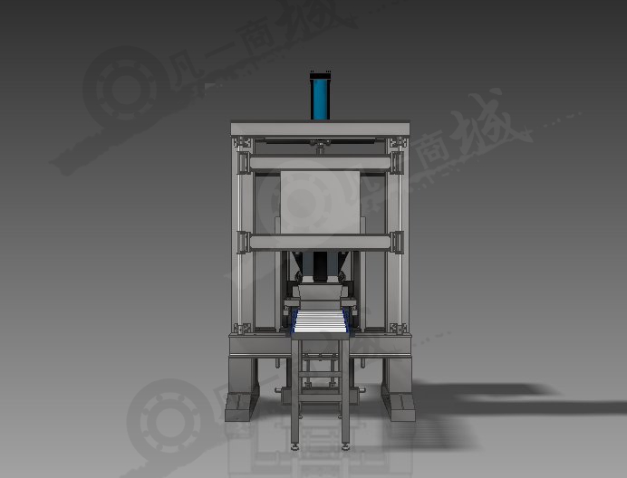 自動送料液壓壓力機3D圖 模型截圖[3]
