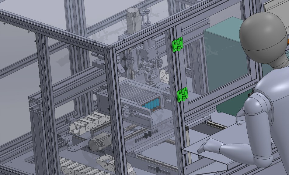 半自動電池組焊接件3D圖 模型截圖[2]