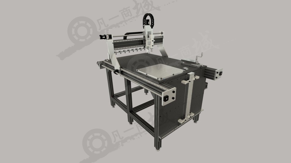 數(shù)控CNC雕刻機(jī)模型圖 模型截圖[1]