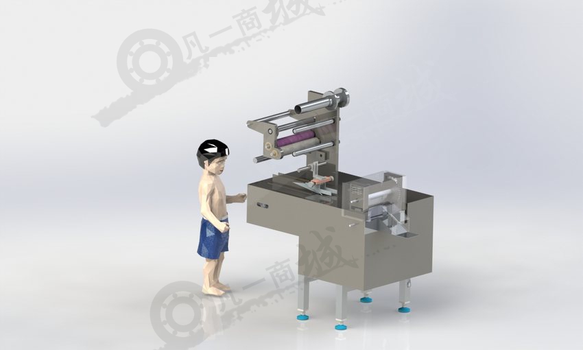 半自動包裝機三維模型 模型截圖[1]
