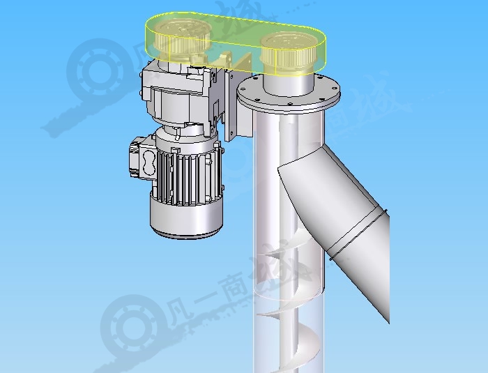 垂直螺旋桿輸送機(jī)3D模型 模型截圖[1]