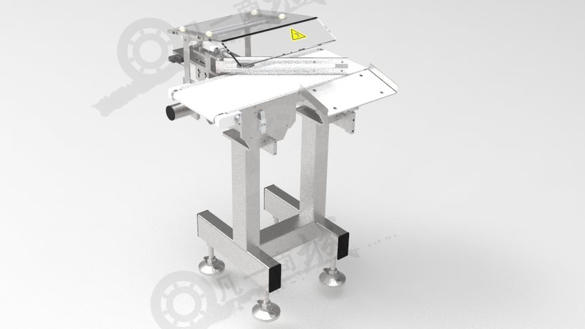 帶擺動(dòng)式擋料裝置pu皮帶輸送機(jī)3D圖 模型截圖[1]