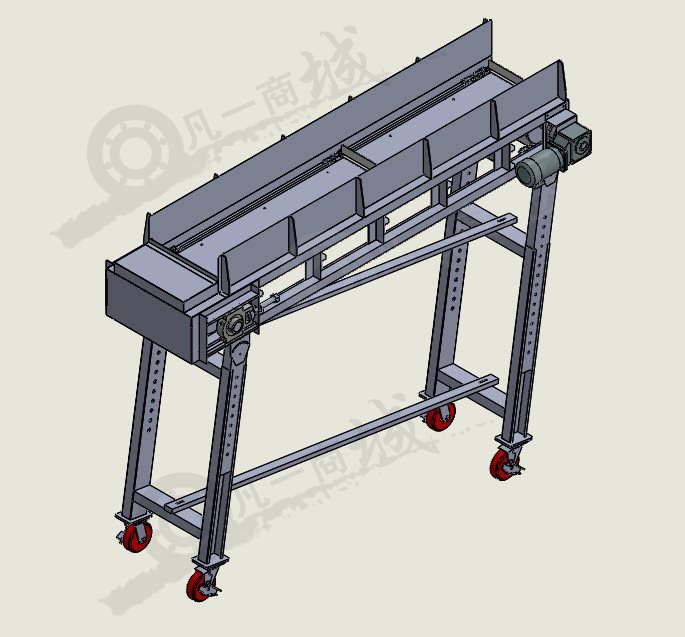 冰塊帶擋板輸送機(jī)模型圖 模型截圖[1]