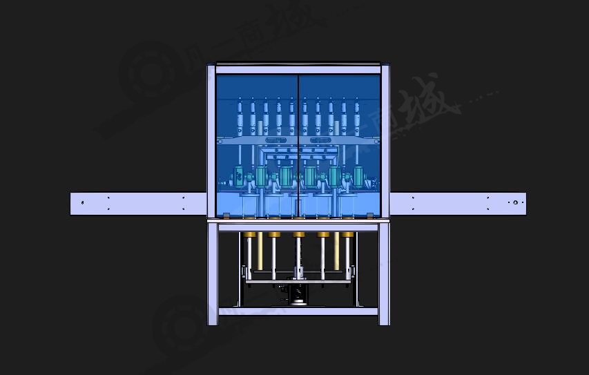 10噴嘴伺服灌裝機3D模型 模型截圖[2]