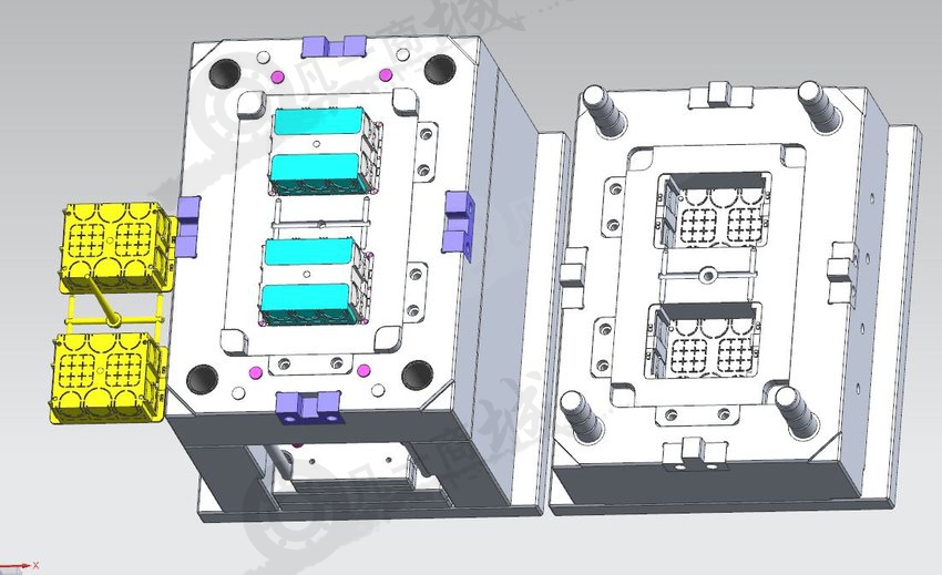 收納箱注塑模具模型圖 模型截圖[2]