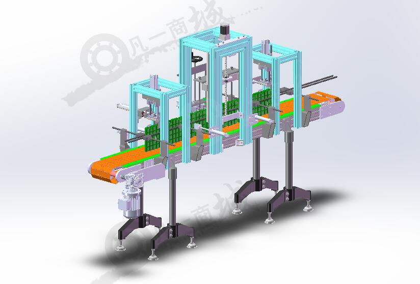 瓶子輸送灌裝機(jī)3D模型圖 模型截圖[1]