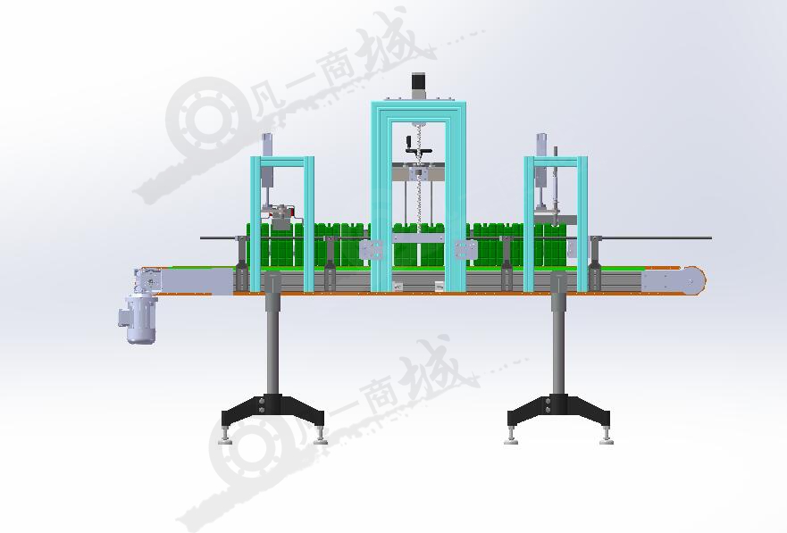 瓶子輸送灌裝機(jī)3D模型圖 模型截圖[2]