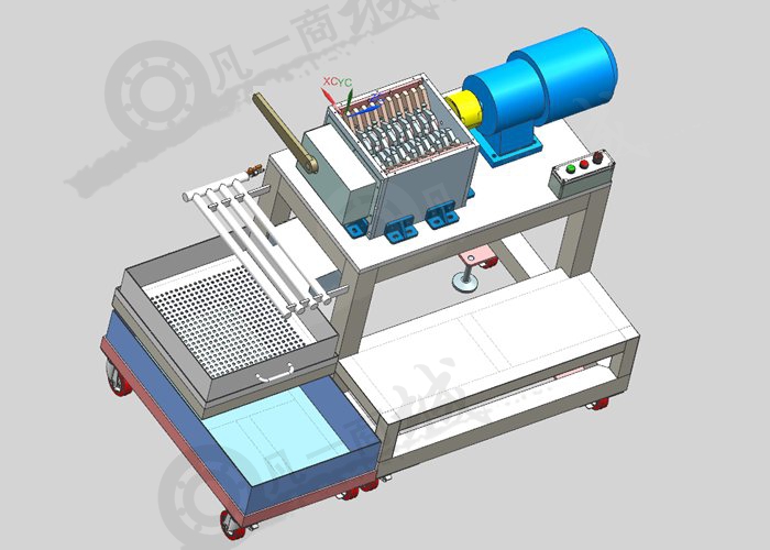 帶濾網(wǎng)的粉碎機3D模型 模型截圖[1]