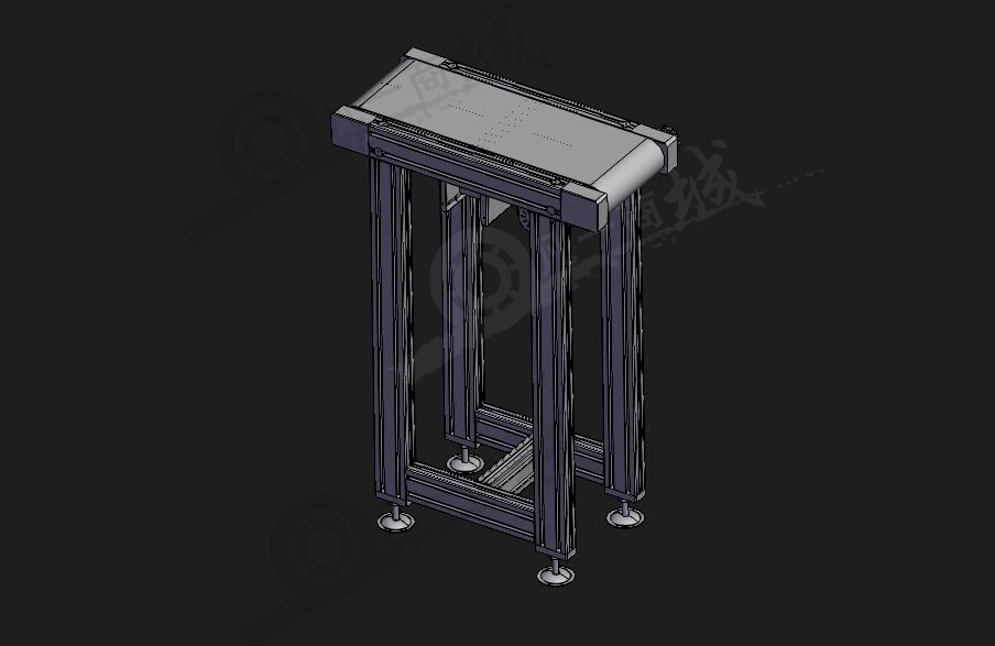 500mm長皮帶輸送機3D圖 模型截圖[1]