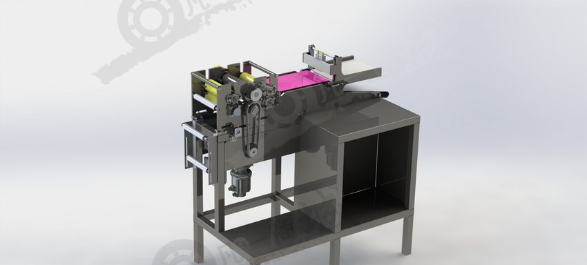 無紡布折疊裁剪設(shè)備3D圖 模型截圖[3]