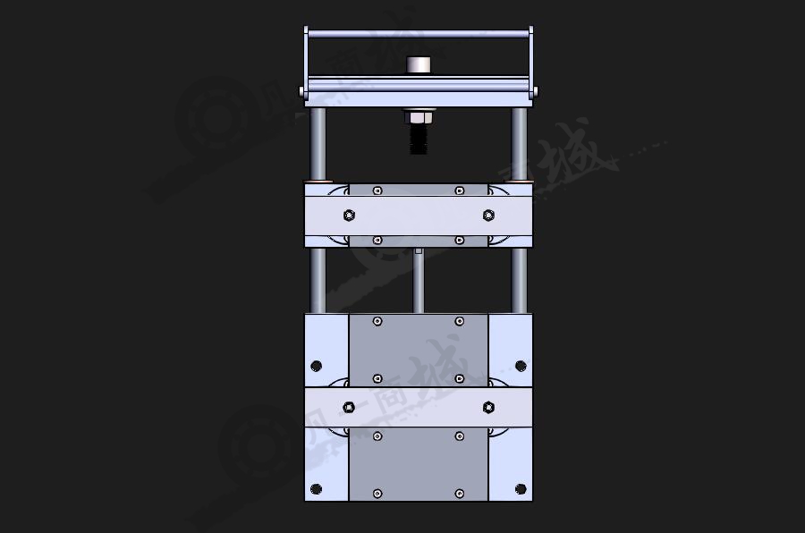 輥壓機(jī)用氣動給料機(jī)構(gòu)三維模型 模型截圖[2]