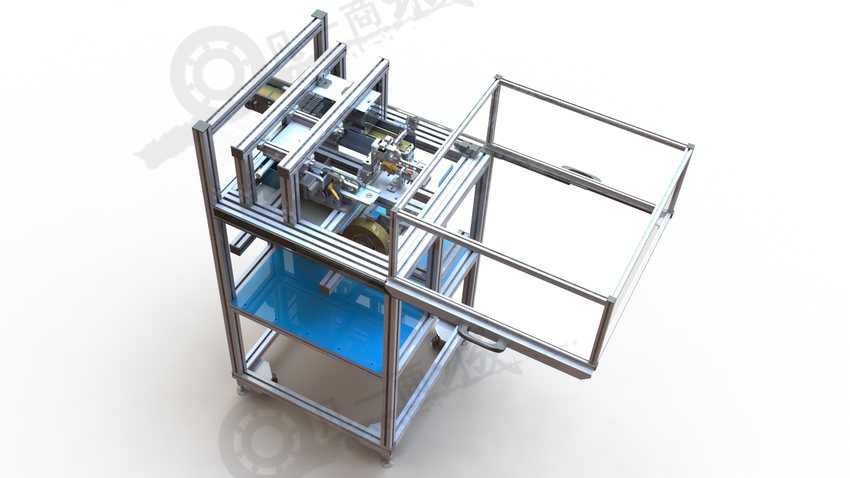 自動紅外干燥貼標機3D圖 模型截圖[1]