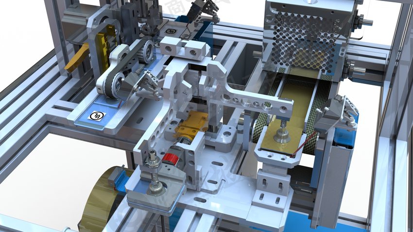 自動紅外干燥貼標機3D圖 模型截圖[2]