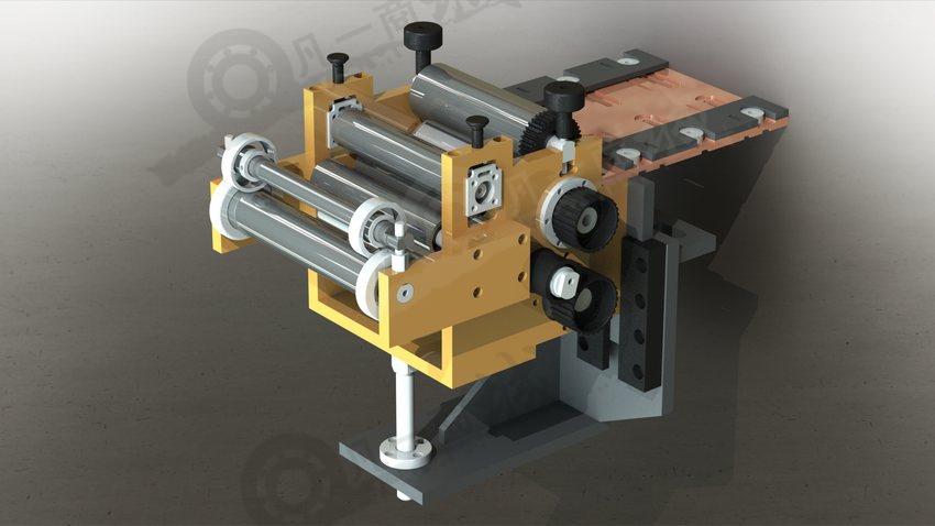 沖壓機(jī)送料機(jī)構(gòu)3D圖 模型截圖[1]