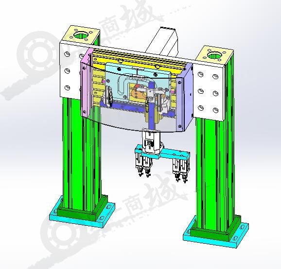 N型凸輪軌跡移載搬運(yùn)機(jī)構(gòu)3D模型 模型截圖[1]
