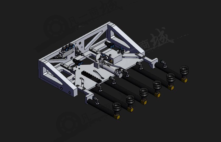 塑料罐夾持器3D圖 模型截圖[1]