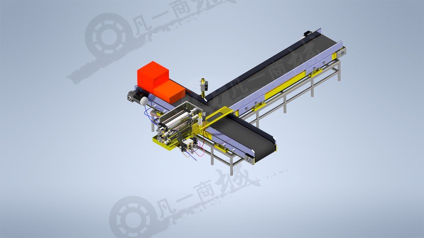 自動檢測產(chǎn)品歸類輸送機(jī)3D模型 模型截圖[1]