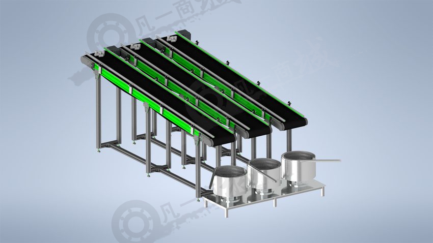 組合式并排輸送機(jī)模型圖 模型截圖[1]