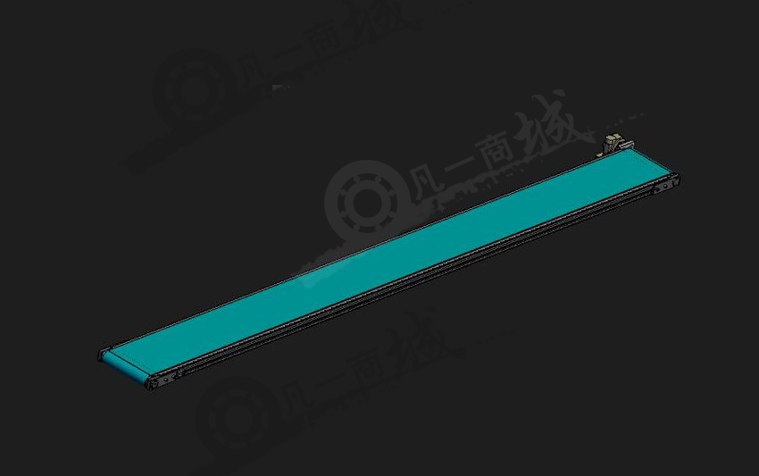 長型平皮帶輸送機(jī)模型 模型截圖[1]