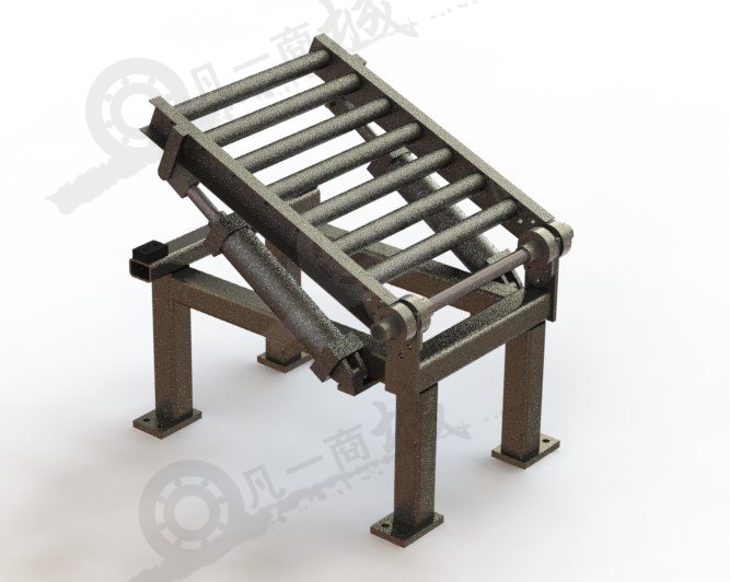 角度可以調(diào)滾筒輸送機(jī)3D圖 模型截圖[1]
