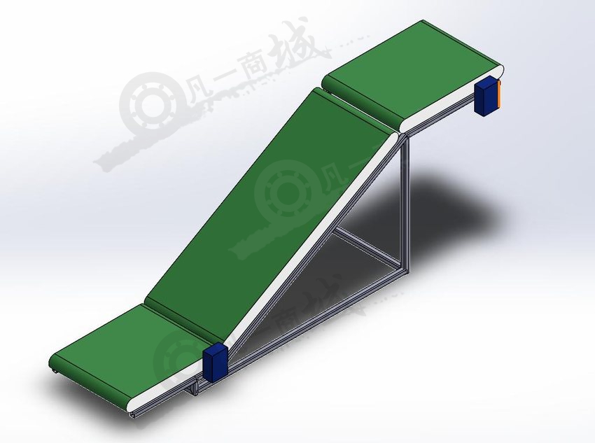 Z形3段皮帶輸送機3D模型 模型截圖[1]