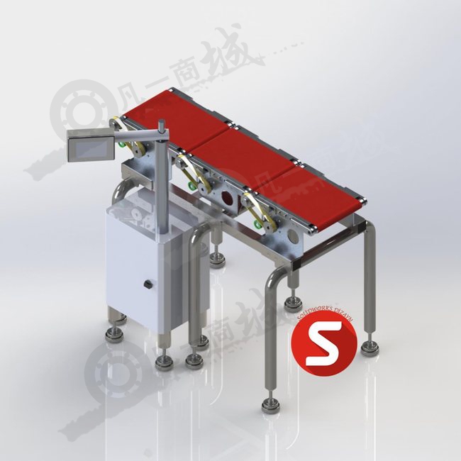 自動重量檢測輸送機3D圖 模型截圖[1]
