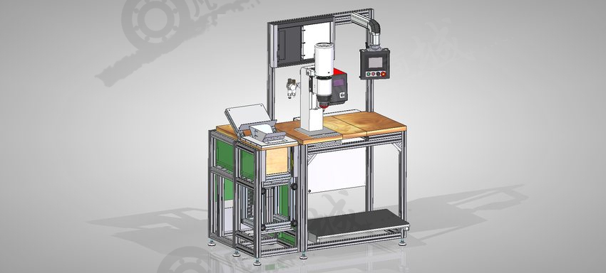 鉚接機(jī)及裝箱輸送機(jī)3D模型 模型截圖[2]