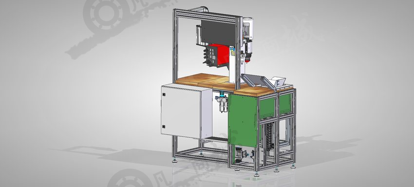 鉚接機(jī)及裝箱輸送機(jī)3D模型 模型截圖[3]