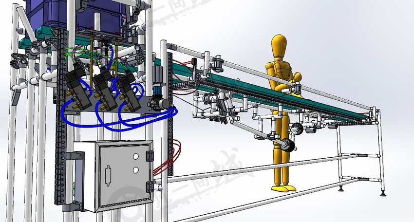 間歇性拆垛機3D模型 模型截圖[2]
