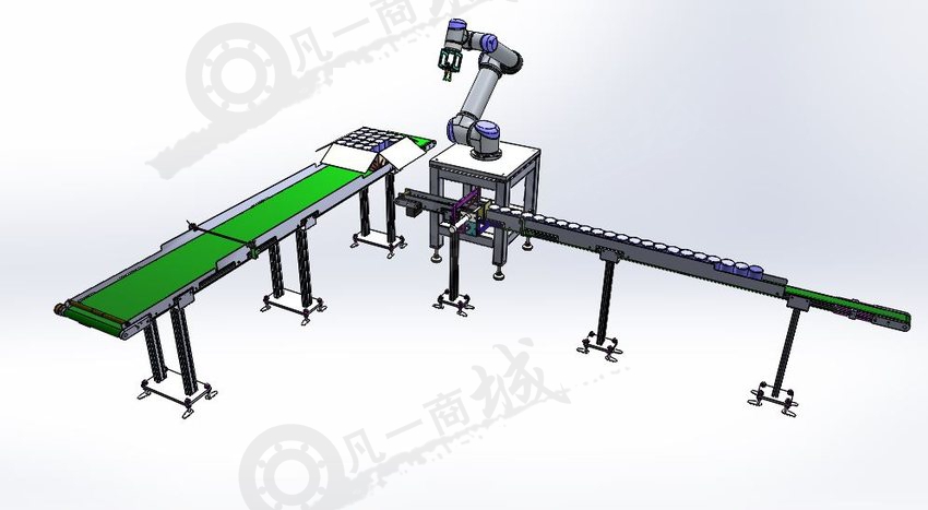 機(jī)械人裝箱輸送設(shè)計3D圖 模型截圖[2]