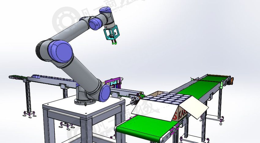 機(jī)械人裝箱輸送設(shè)計3D圖 模型截圖[4]