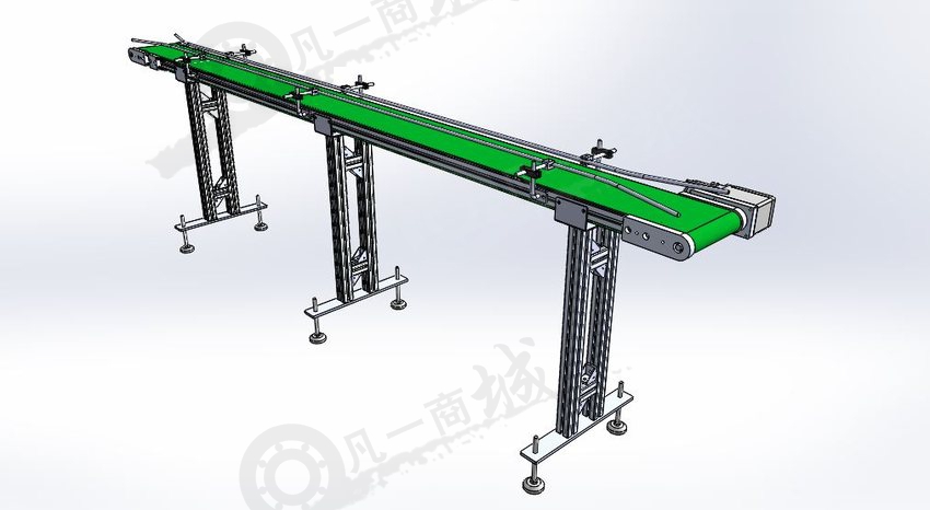 200mm寬皮帶輸送機(jī)3D模型 模型截圖[1]