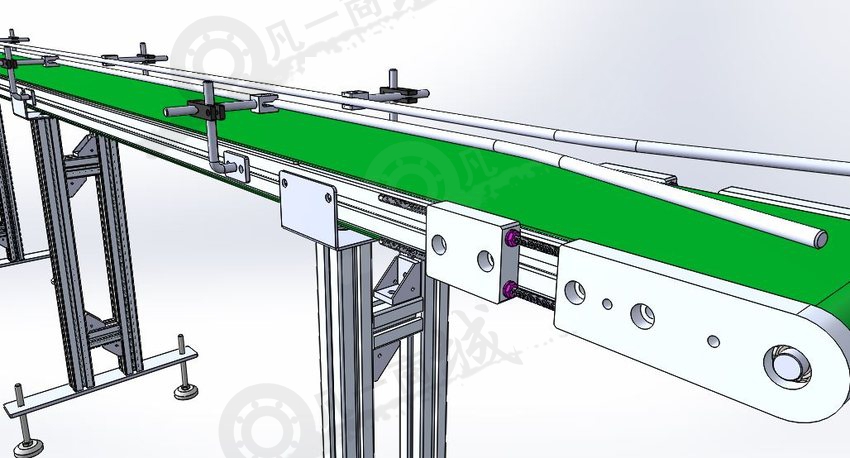 200mm寬皮帶輸送機(jī)3D模型 模型截圖[2]