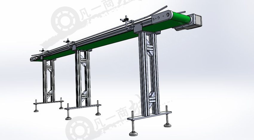 200mm寬皮帶輸送機(jī)3D模型 模型截圖[3]
