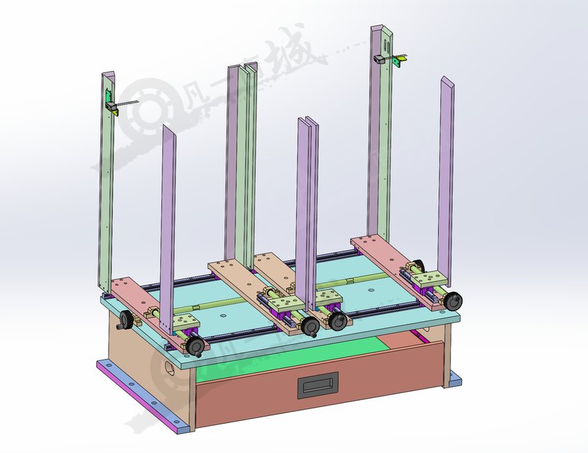 螺桿控制定位機(jī)構(gòu)3D圖 模型截圖[1]