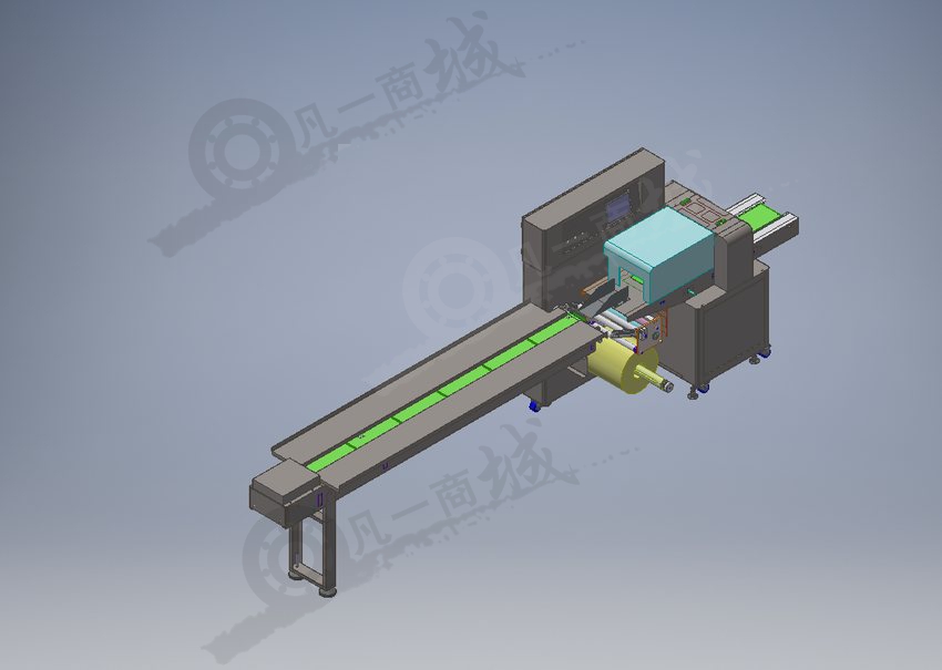 自動(dòng)覆膜包裝機(jī)3D模型 模型截圖[1]