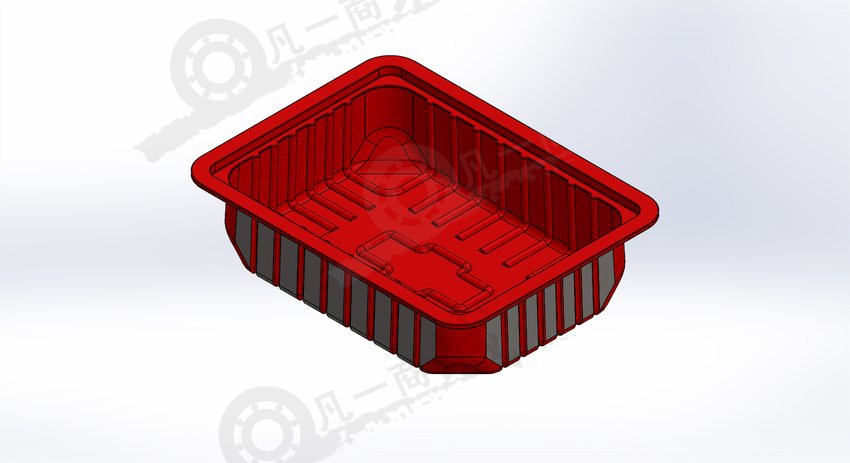 塑料飯盒注塑模具三維圖 模型截圖[1]