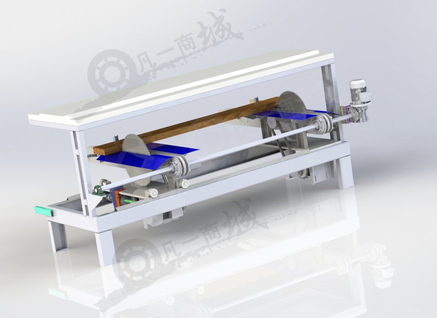 可設(shè)定長度雙頭切割機3D圖 模型截圖[2]