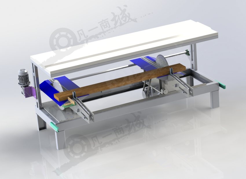 可設(shè)定長度雙頭切割機3D圖 模型截圖[1]