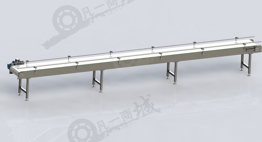 帶導向欄長型輸送機3D圖 模型截圖[1]