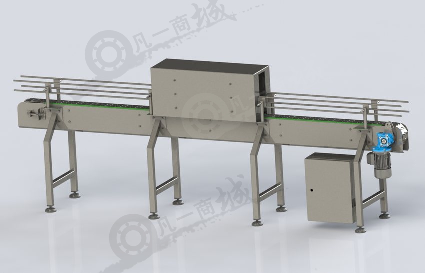吹干除塵輸送機(jī)三維模型 模型截圖[2]